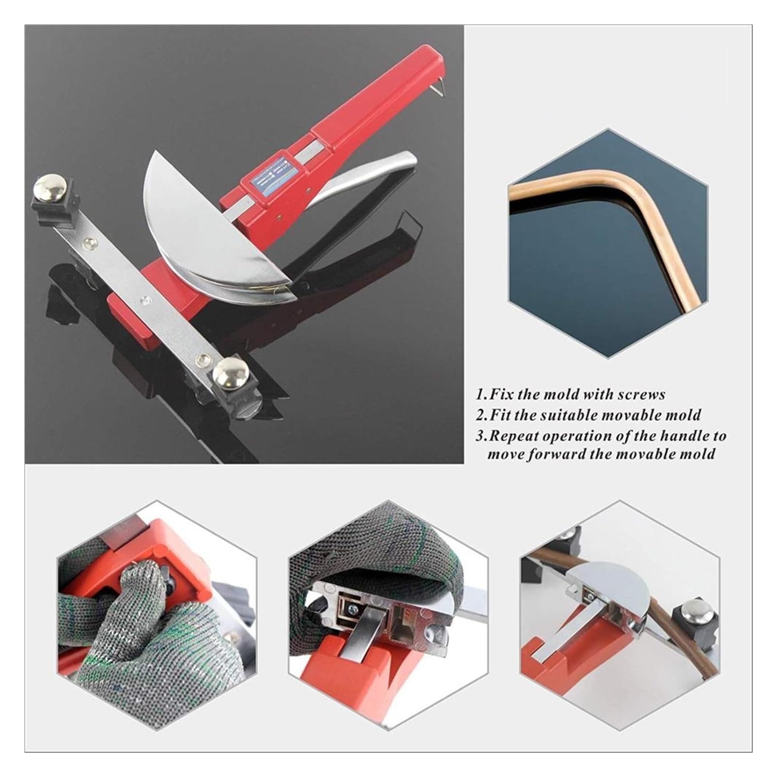 1/4 'do 7/8'' ręczna giętarka do rur miedzianych i obcinak chłodniczych 6-22mm z aluminiowym gięciami Wysoka Jakość CięCia