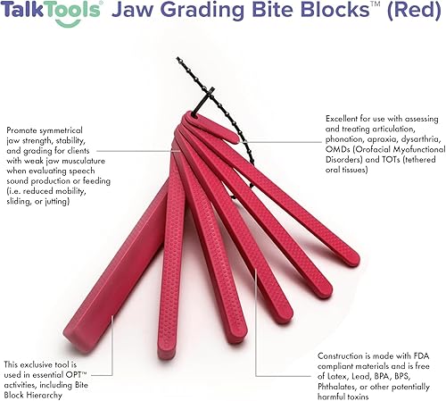 Miniatura 5 de TalkTools Bloques de mordida dental, herramientas de terapia para mejorar la masticación y morder, bloques de mordida dental, abridor oral,