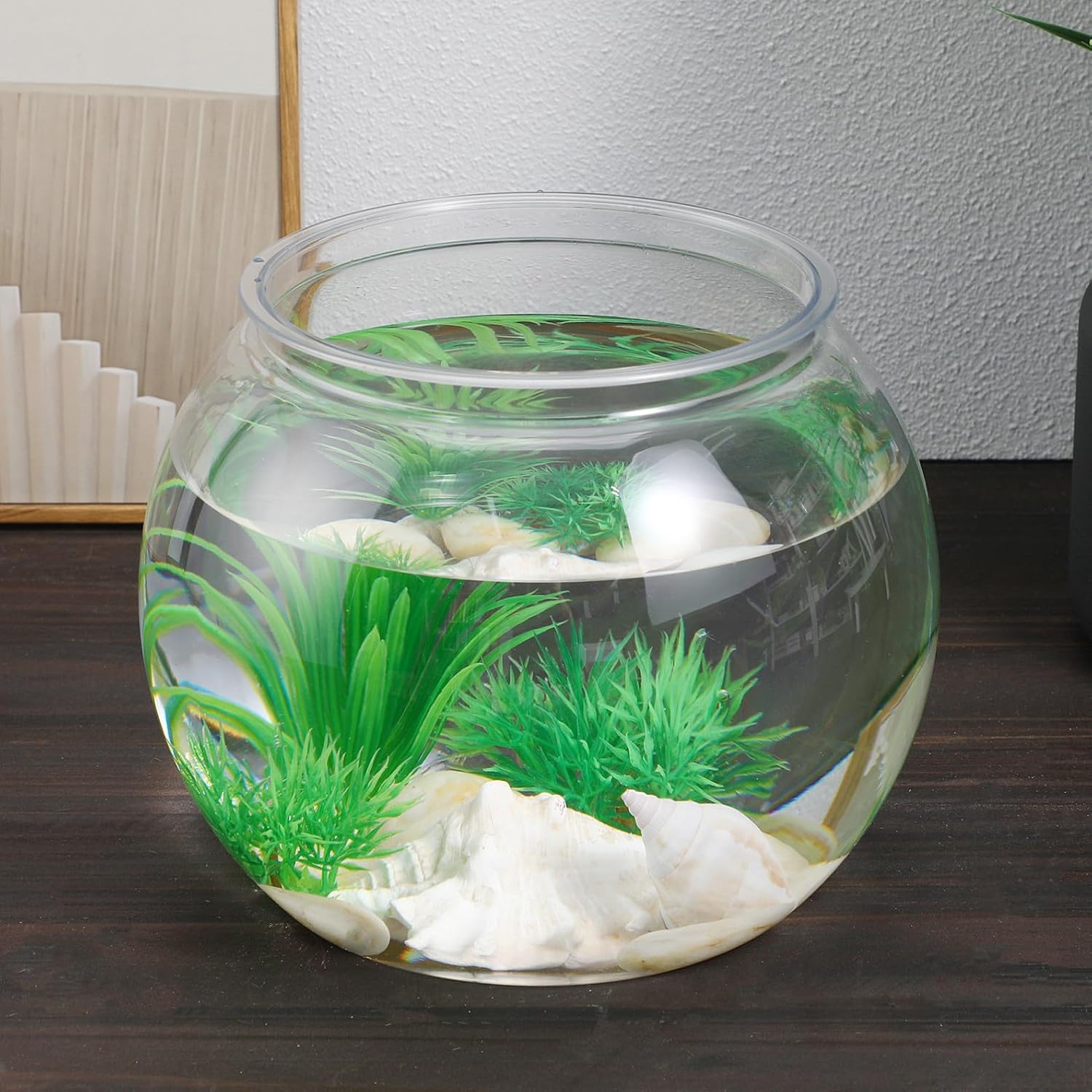 Multi Function Betta Fish Tank Transparent Aquarium for Office Home Decoration Durable Pet Material Smooth Surface Design for Fish Lovers