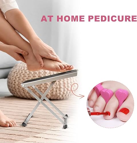 Miniatura 5 de LiDiVi Reposapiés de pedicura, reposapiés ajustable para pedicura fácil en casa, no más flexión o estiramiento, herramienta de pedicura
