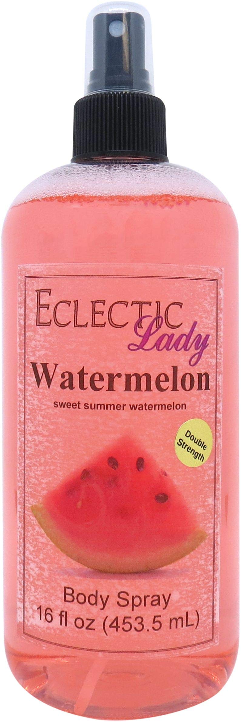 Eclectic Lady Watermelon Body Spray, Double Strength, 16 ounces, Body Mist for Women with Clean, Light & Gentle Fragrance, Cologne with Soft, Subtle Aroma For Daily Use