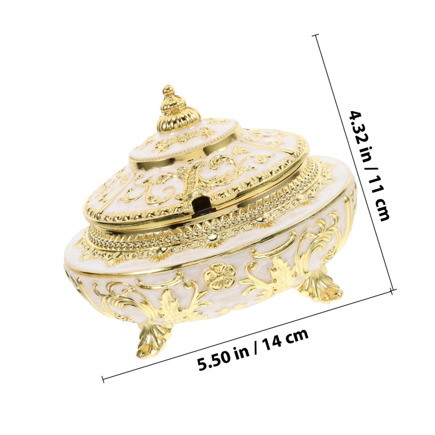 Toyvian Gewürzbehälter Hält Gewürze Frisch aus Goldener Legierung Eleganter Einfach zu Reinigen mit Deckel und Löffel als Vorratsdose im Minimalistischen Stil für Küche