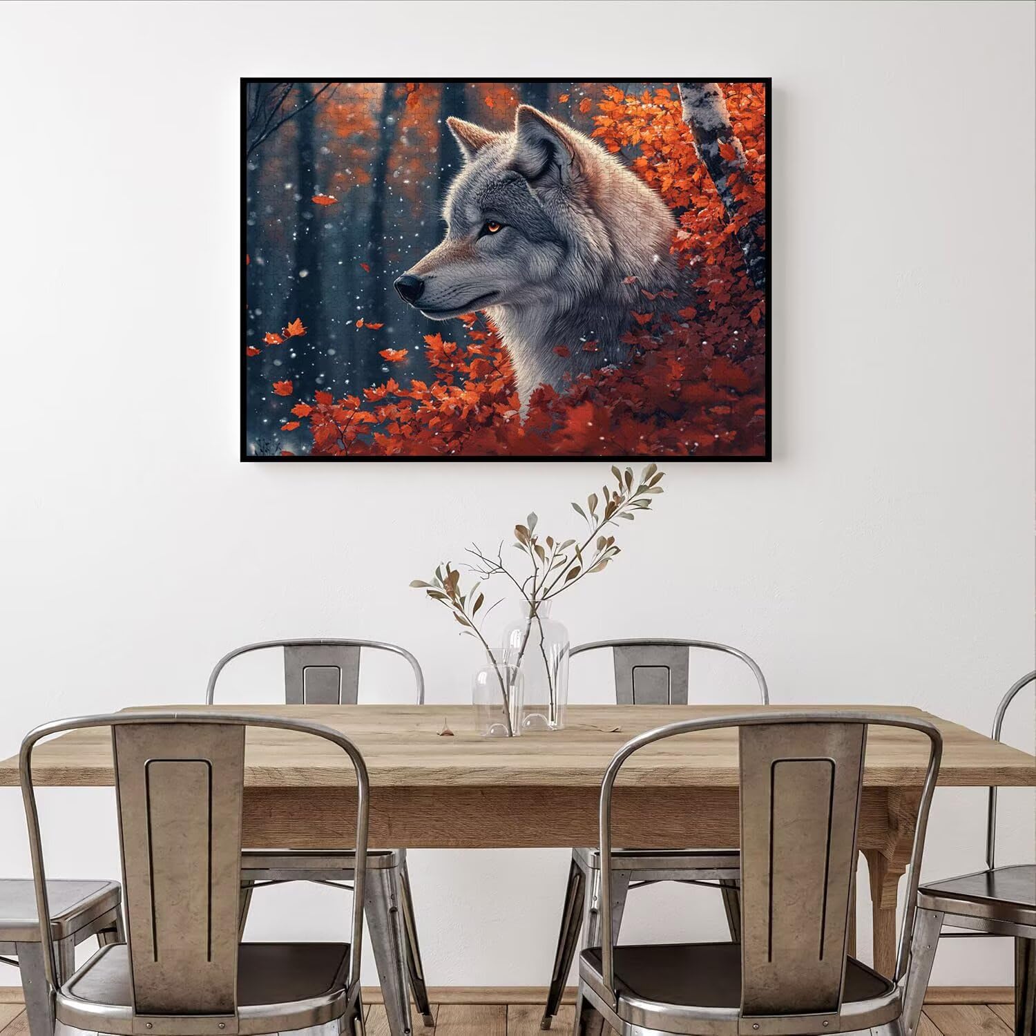 Puzzle 5000 Pezzi lupo Puzzle Adulti, Gioco Educativo, n-395 | Jigsaw Puzzles Foglie, Impossibile Difficile Sfida, Classici Gioco Familiare, Giochi Divertenti, Idee Regalo