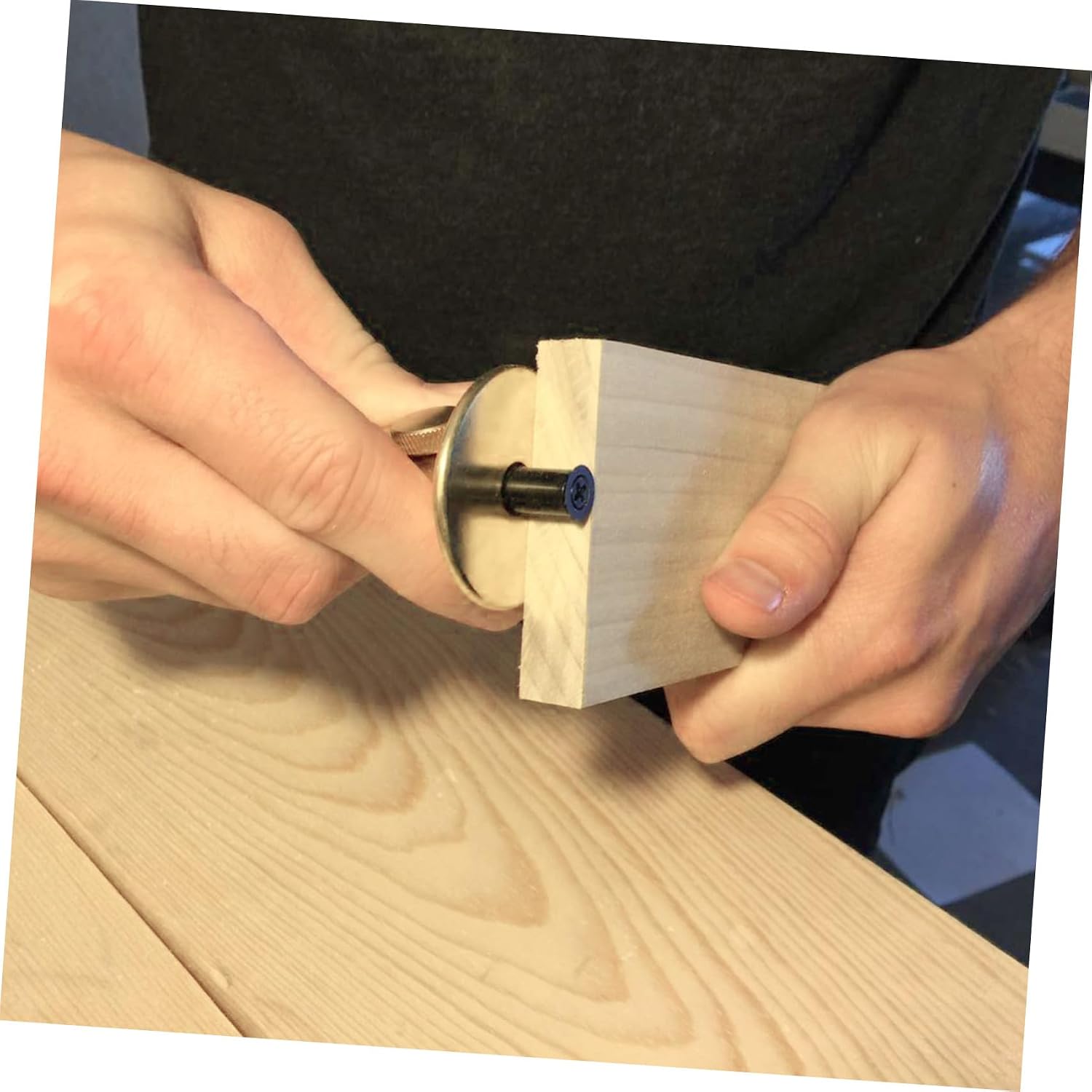 ibasenice Scriber Tool Micro-adjustable Fence Stainless Steel Woodworking with Wheel Marking Gauge Precise Markings and Anti-roll Design with Thumbscrew Metric and Imperial Measurement