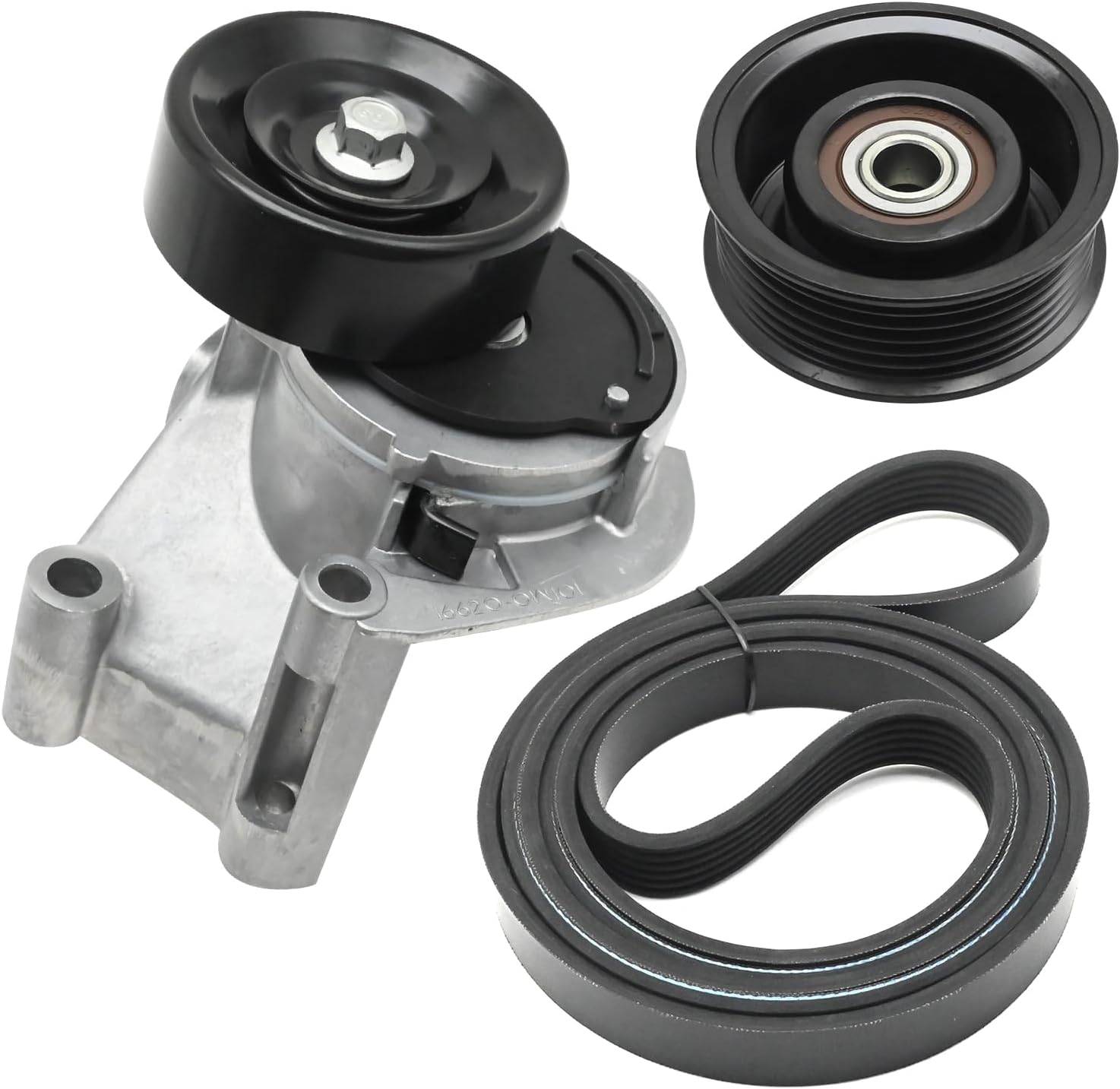 90K-38488 90K38488 Serpentine Belt Tensioner Drive Component Kit Replacement for Toyota Tundra 4.7L V8 GAS 2000 2001-2006 Replacement for Lexus GS430/GS400/GX470/LX470/LS430/SC400