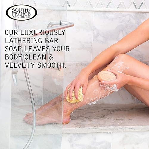 Miniatura 3 de South Of France Clean Body Care - Jabón en barra de miel de flor de naranja  Jabón francés de triple molido con manteca de karité orgánica + aceites
