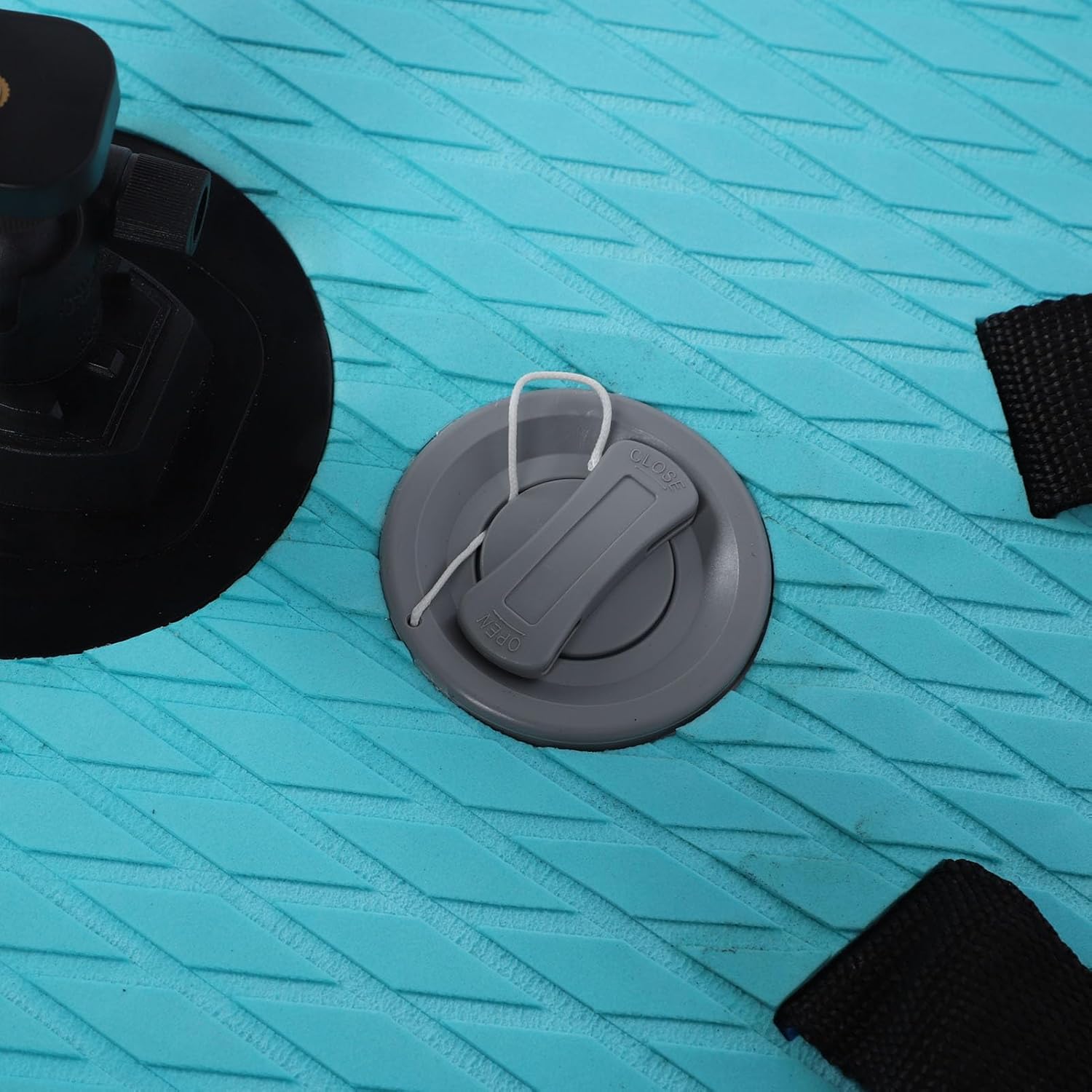 Inflatable Swim Kickboard Thickened Large Buoyancy Swimming Float Board with Adjustable Phone Holder Panoramic Camera Support Universal for Swimming Pools Lakes PVC EVA Material