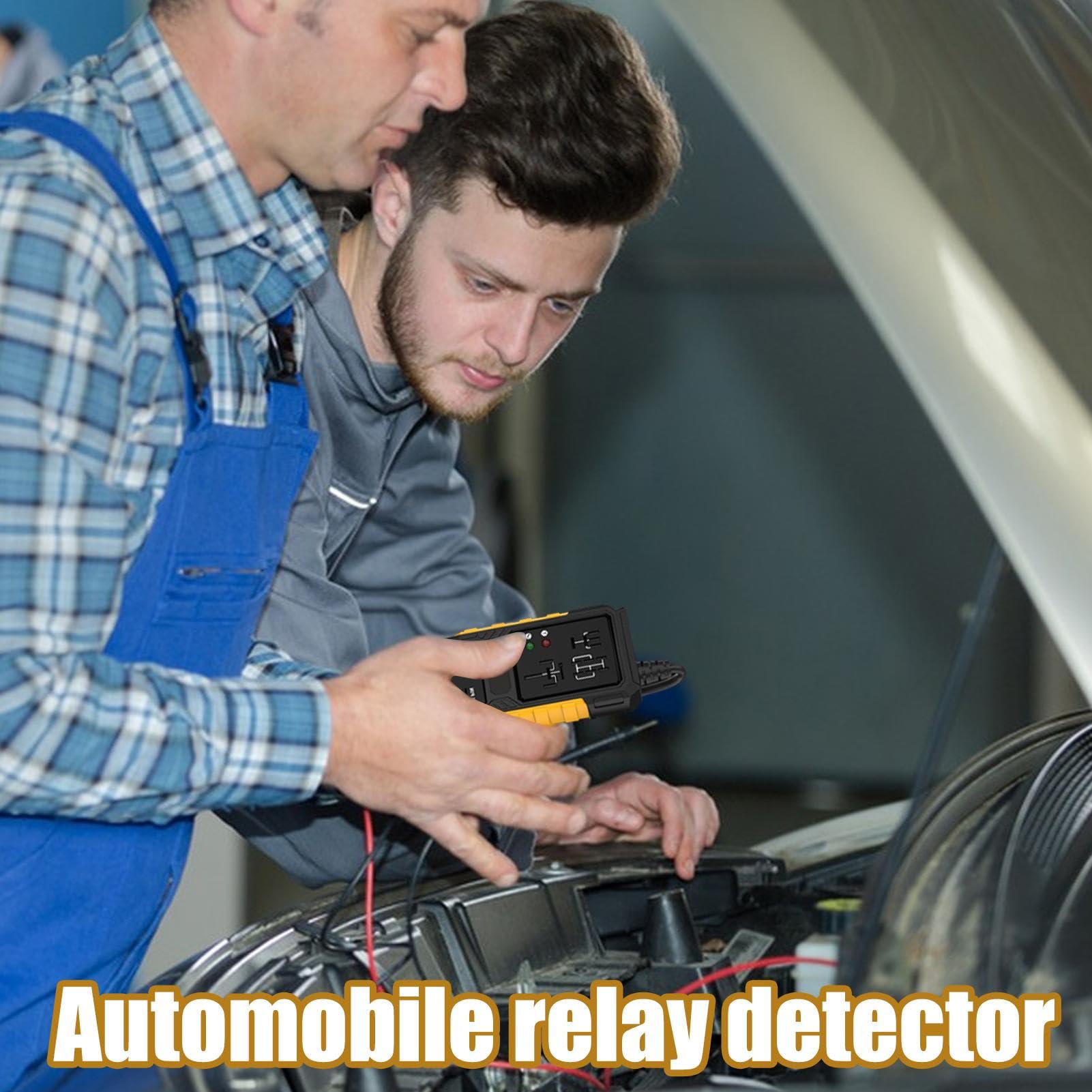 Automotive Relay Tester, relé Testing Tool, Electrical System Analyzer, Alta Precisión Detection, Quick Circuit Testing, Car Battery and Fuse Use, 6.69x2.68x1.1 In