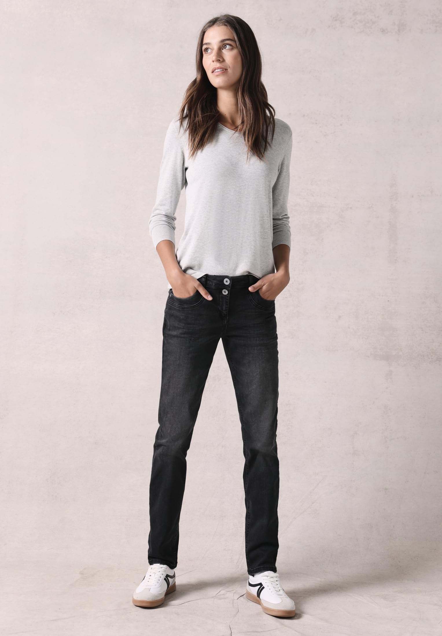Cecil Damen Straight Leg Jeans