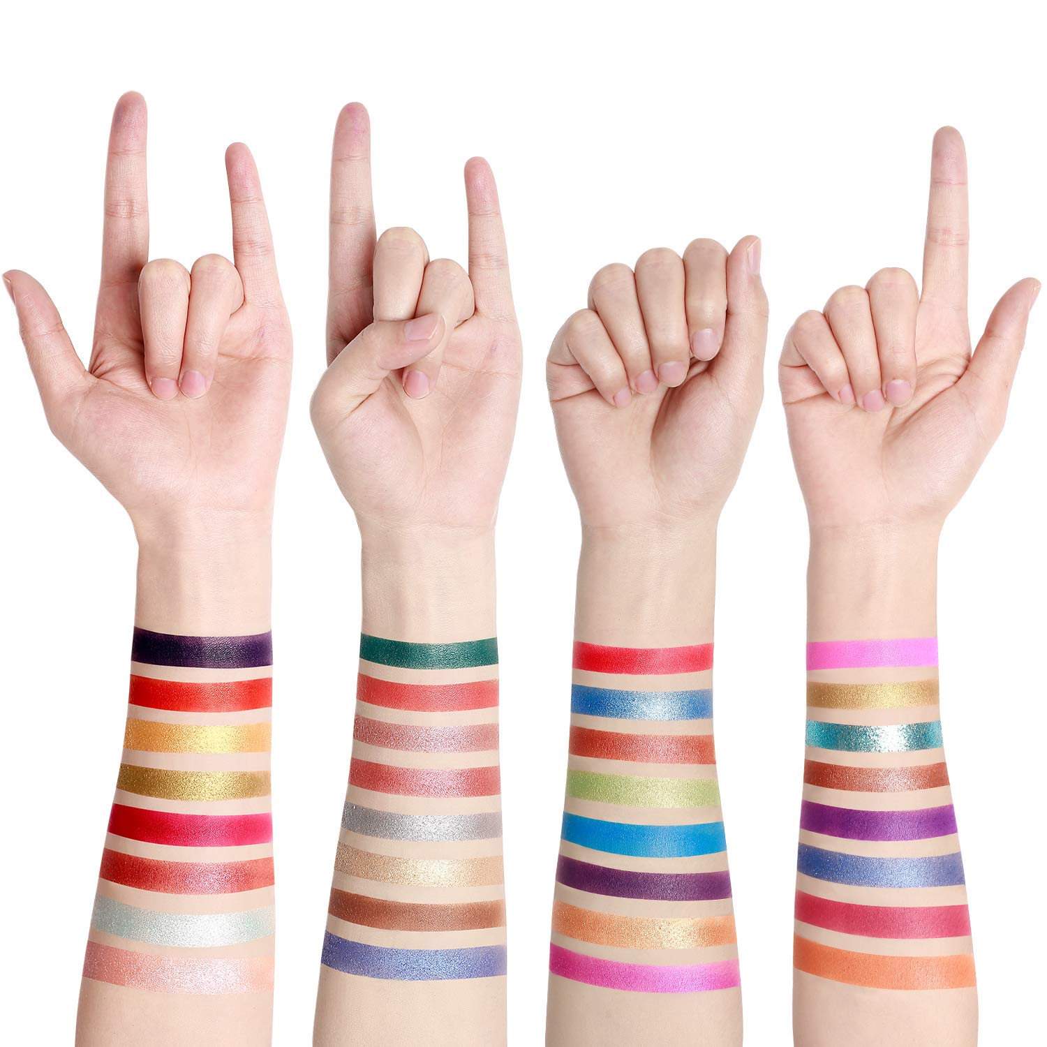 EYESEEK Eyeshadow Palette Glitter Pro 60 Colors Colorful Eye Shadow Makeup Palette High Pigmented Matte And Sparke Glitter Eyeshadow Pallet Easy To Blend Shimmer Eyeshadow Powder #Neon : Beauty & Personal Care