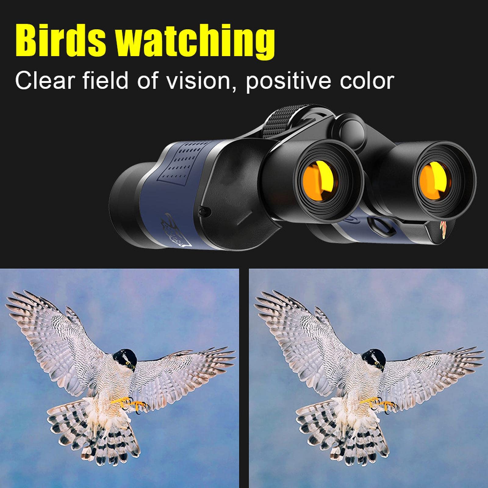 Binocolo Professionale 60x60 HD – Lunga Distanza 3000 M, Prisma BAK4, Impermeabile, Per Birdwatching E Viaggi