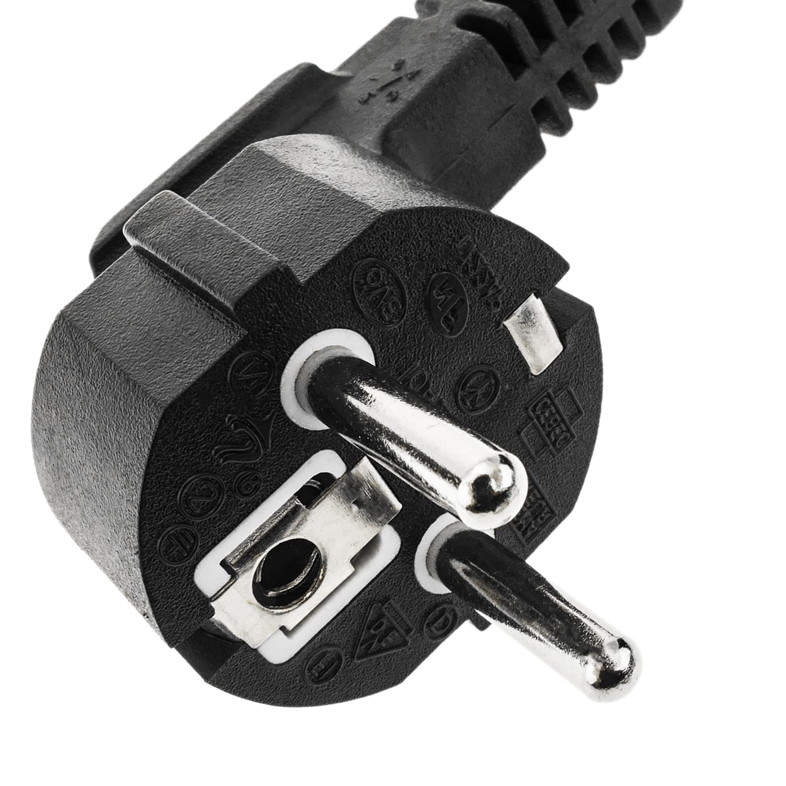 CAVO ALIMENTAZIONE SPINA SCHUKO E PRESA IEC C13 90° 1,8 METRI