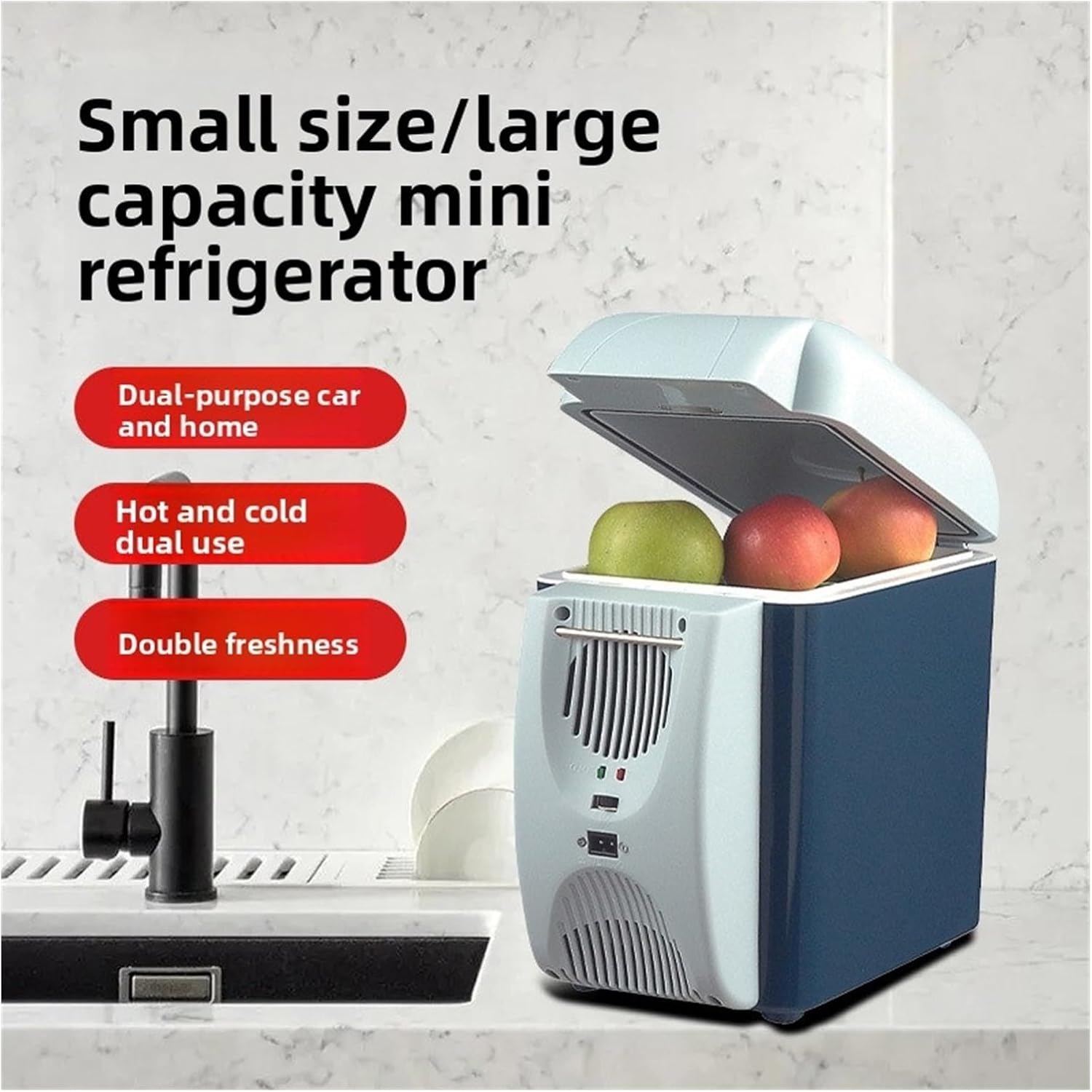 7.5L Semiconductor Portable Car Hot And Cold Refrigerator Multipurpose Car Refrigerator Refrigeration Mini 36W 12V