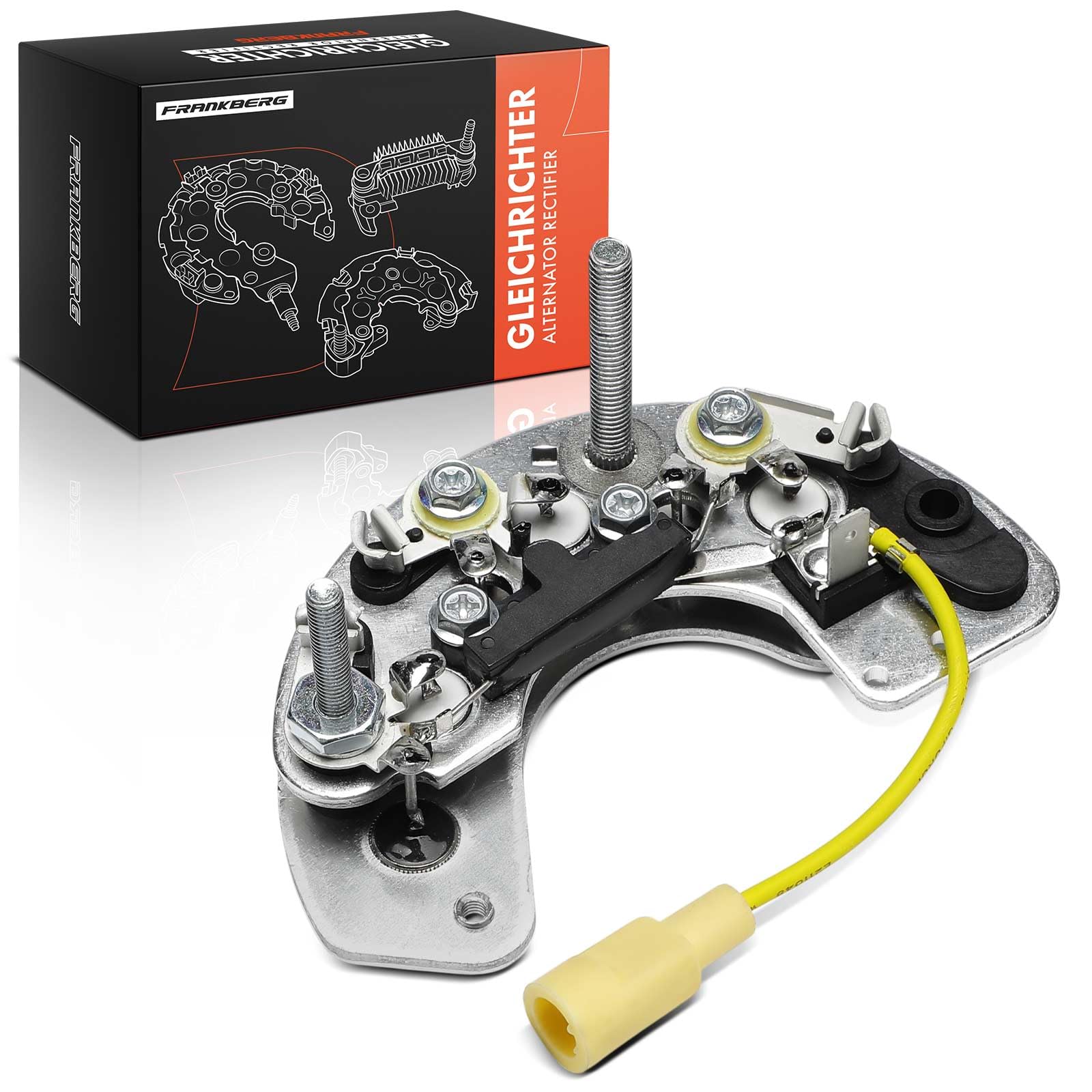 Frankberg Raddrizzatore per alternatore 12V 115mm 132718 | Compatibile con: Autobus di linea E, Pianale/telaio Transit E, Scatola di transito E