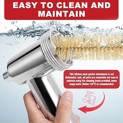 lot de 2 ustensiles de cuisine en acier inoxydable pour la viande (argent