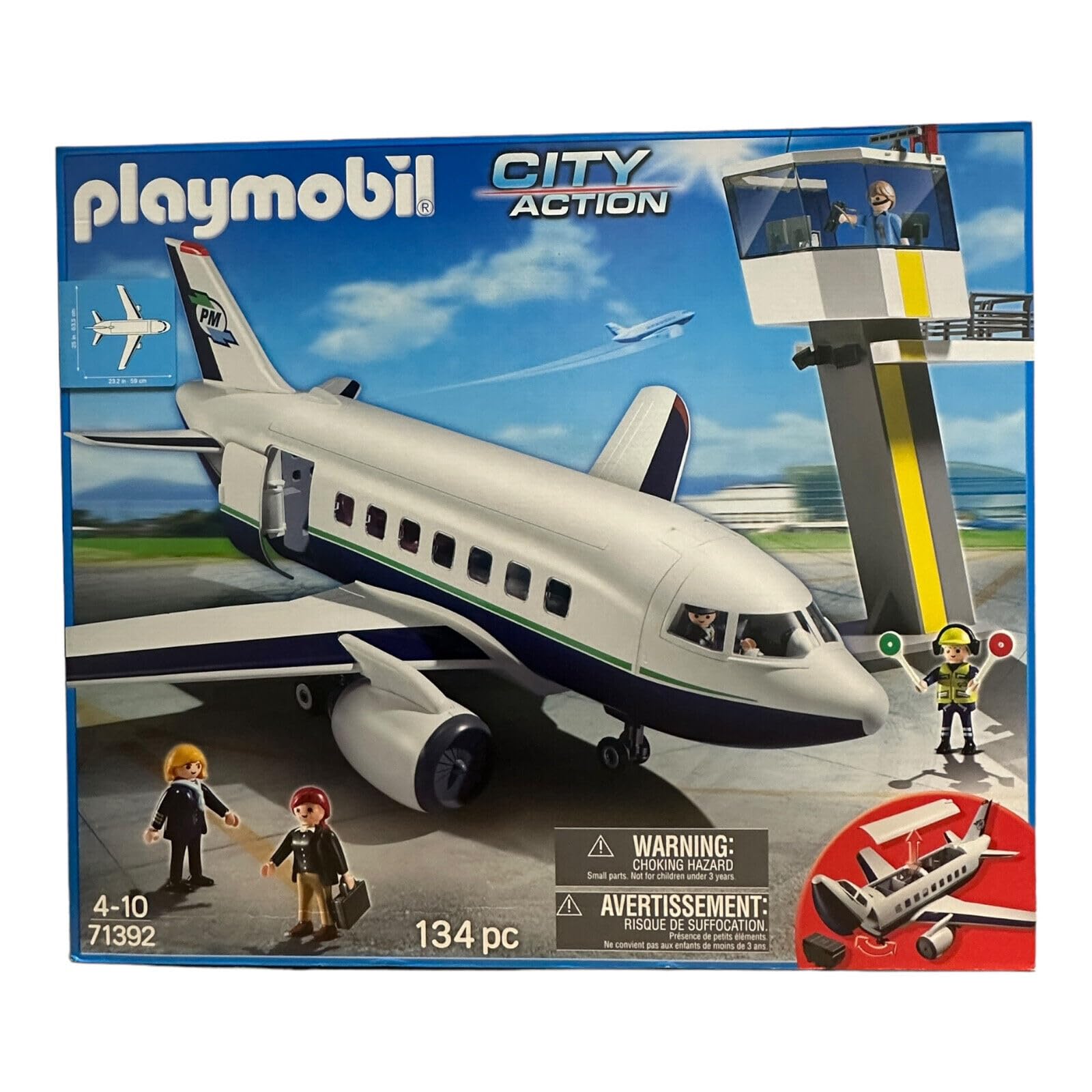 Playmobil 71392 Avion Cargo et Passager
