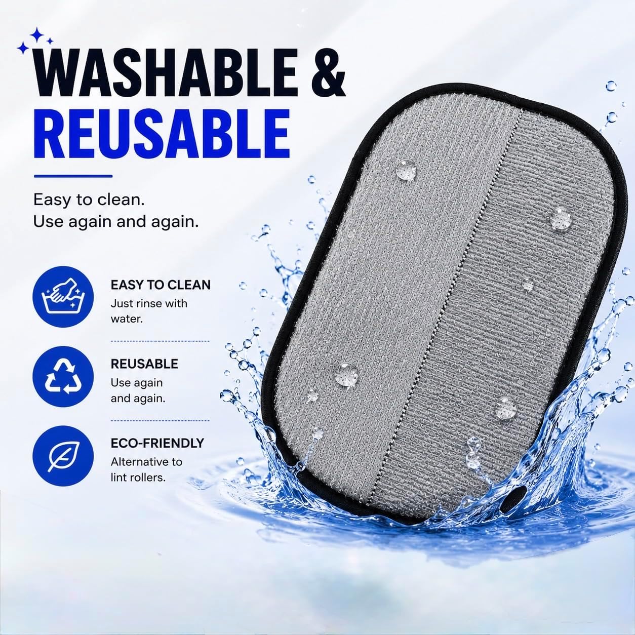 Pet Hair Removal Glove for Dogs & Cats, Newly Upgraded Reusable Electrostatic Pet Hair Remover Tool for Couch, Furniture, Bedding, Clothing & Car Seats
