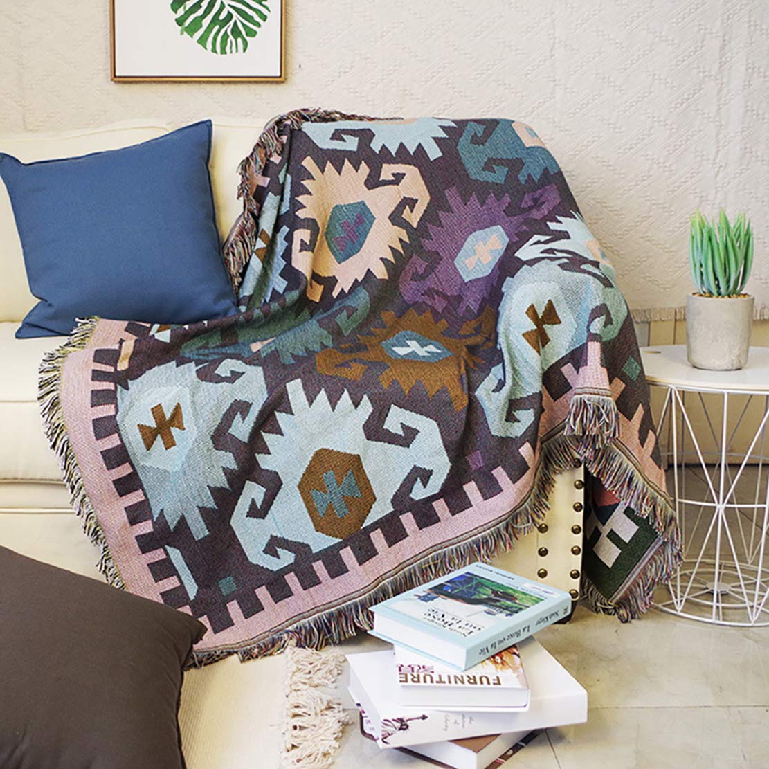 Tissu d'ameublement en coton polyester 180x230cm pour canapé et lit