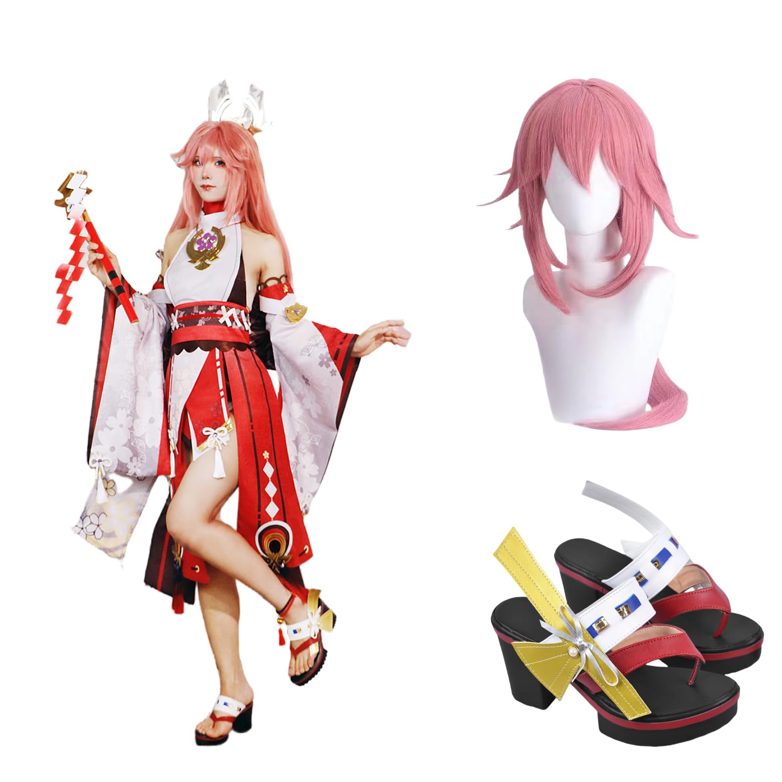 Amazon.co.jp: [YAORUI] 原神 げんしん 八重神子 八重巫女 やえみこ