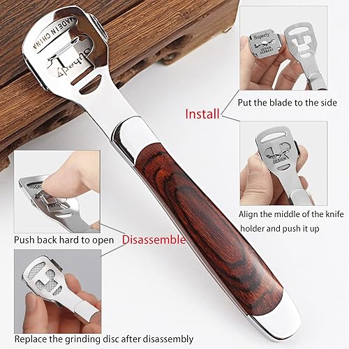 Miniatura 5 de HOTACE Kit de herramientas encarnadas para uñas de los pies (11 unidades) para uñas de uñas de uñas encarnadas de acero inoxidable para uñas de pies