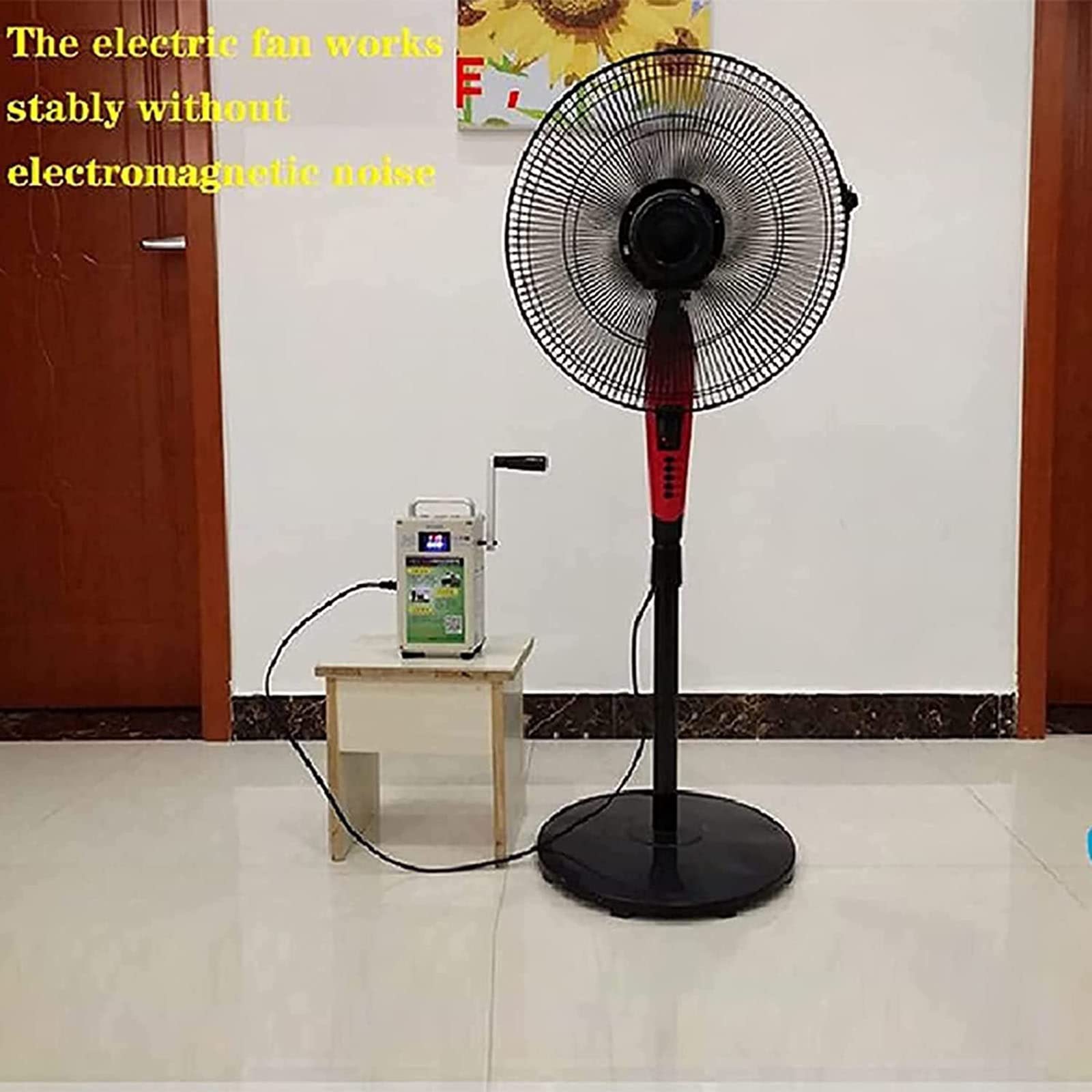 Centrale elettrica Portatile, generatore a manovella, Caricabatterie di Emergenza Portatile, Alimentatore di Emergenza da Viaggio, Piccolo Alimentatore per Esterni