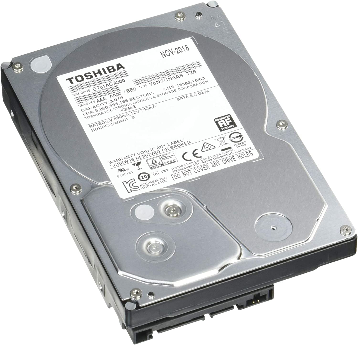 東芝 HDD 3TB「TOSHIBA DT01ACA300」×2個セット Amazon | 修理交换用東芝 内蔵HDD 3.5インチ 3TB PCモデル DT01ACA300