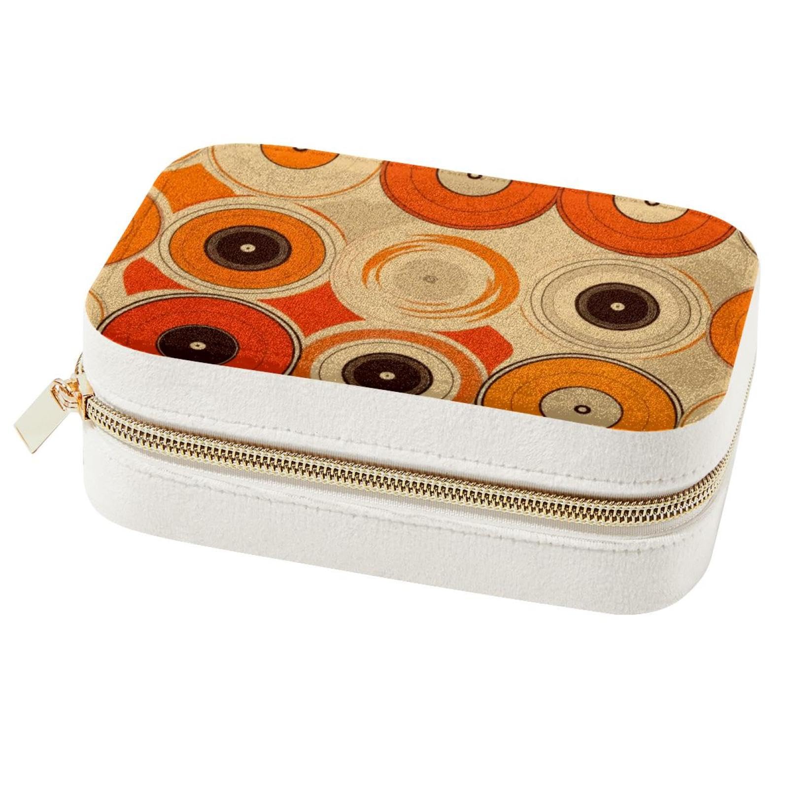 Organiseur de voyage en velours pour bijoux compact et élégant