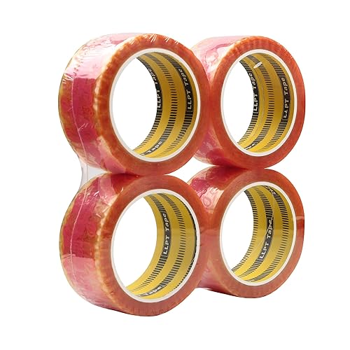 Miniatura 9 de LLPT Cinta de embalaje con impresión de agradecimiento de 1.88 pulgadas x 65 yardas cada uno, paquete de 8 sellos de seguridad resistentes de alta