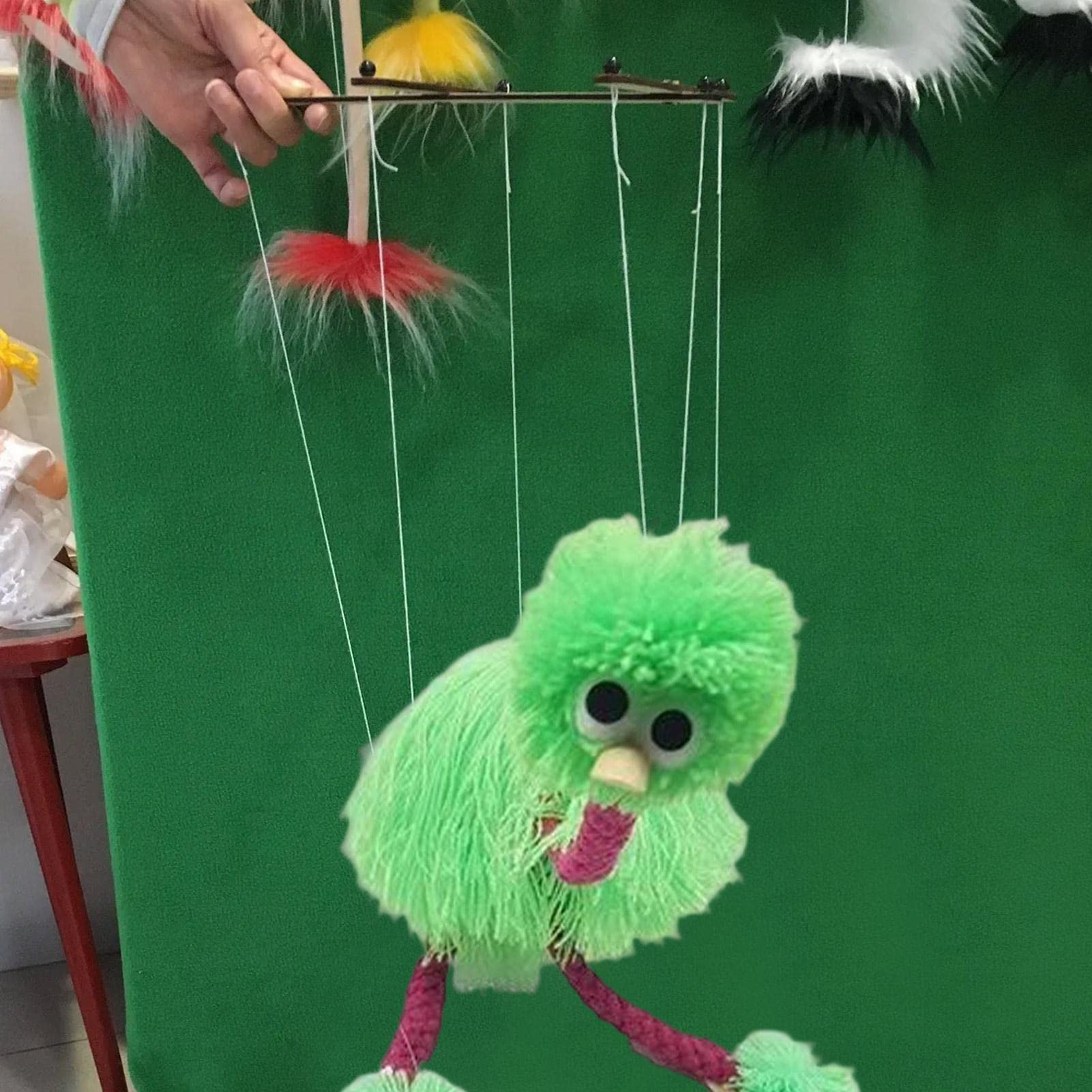 Avestruz - Hilo Avestruz,String Doll Juego al Aire Libre y en el hogar Marionetas Animales Mano para niños