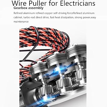 Fish Tape,Electrical Wire Puller,Automatic Wire Stringing Machine,40m/Min Cordless Electric Stringing Wire Puller, Wall Electrical Wire Threader, Cable Threading Tool