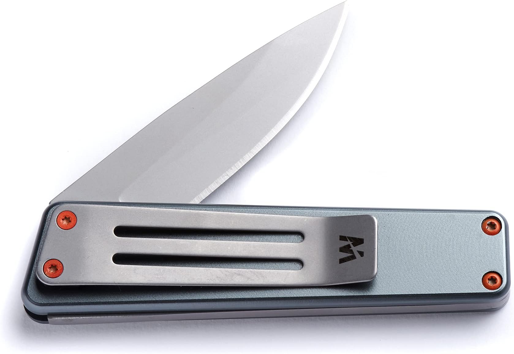 Whitby Pocket Knife, 2.5" Mint Stainless Steel Folding Knives Titanium Grey Finish, Stylish High Performance, Non Locking EDC Blade, Portable for Camping Hiking Backpacking