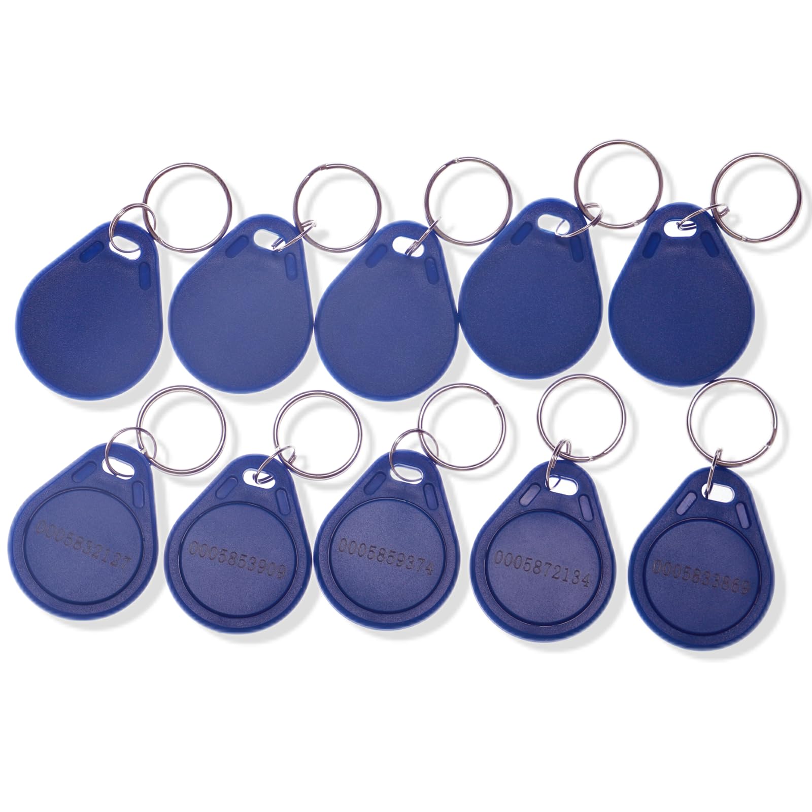 20 piezas RFID 125KHz Etiquetas de llavero de identificación de proximidad, compatibles con chips EM4100, para sistema de control de acceso de entrada inteligente, tarjeta de llave