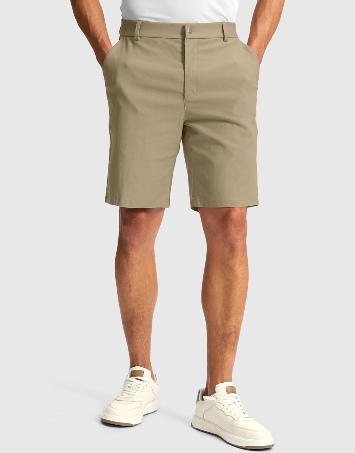 G Gradual Men's Golf Dress Shorts 5"/ 7"/ 9" Stretch Casual Work Flat Front Shorts for Men with 3 Pockets Quick Dry