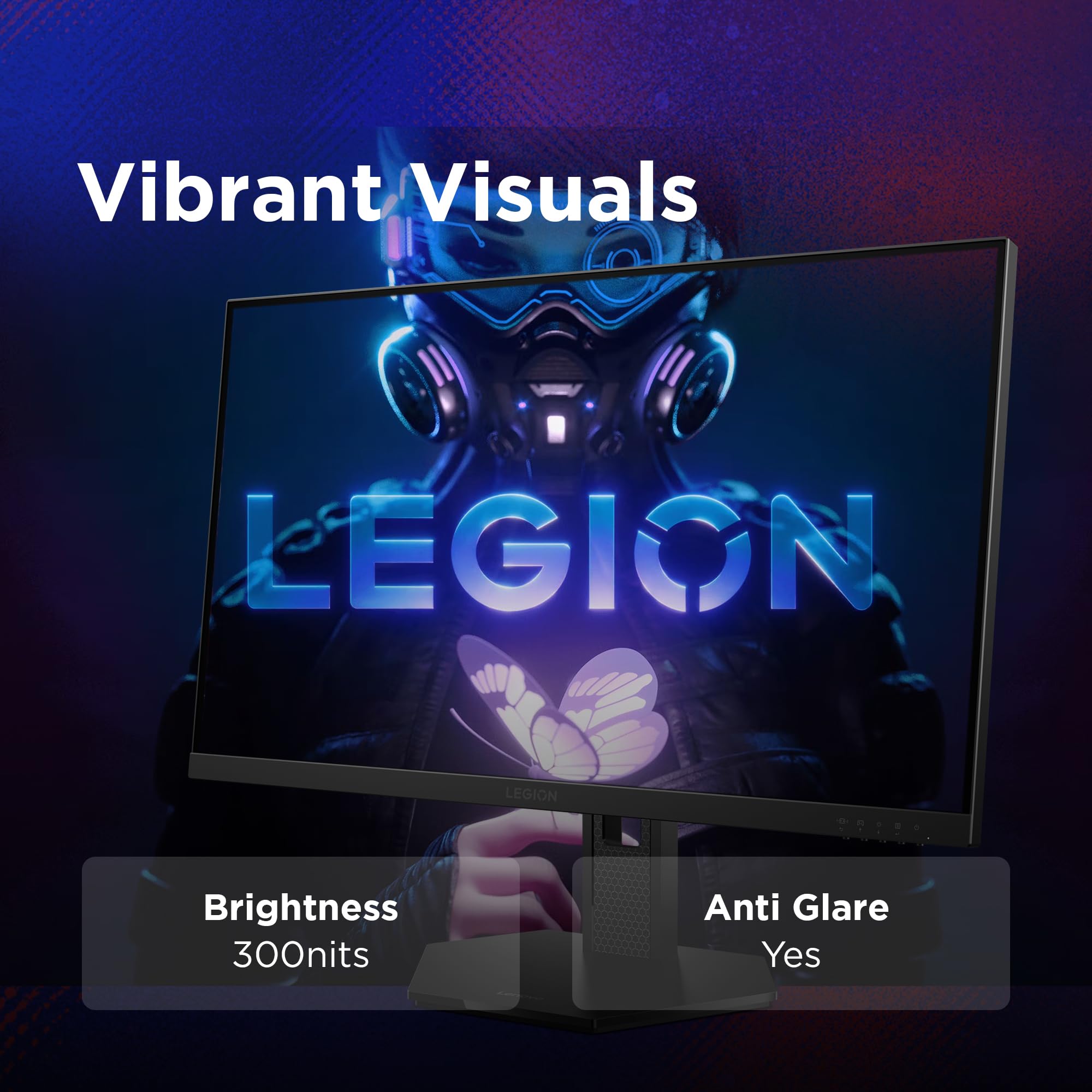 Lenovo Legion 27-10 | 27" (68.58cm) FHD IPS 240Hz Gaming Monitor | 0.5ms, AMD FreeSync, NVIDIA G-Sync 99% sRGB, 2xHDMI 2.1 TMDS, 1xDP 1.4| Tilt, Swivel, Pivot, Height Adjust | Black | 68C5GAC4IN — Amazon image 3