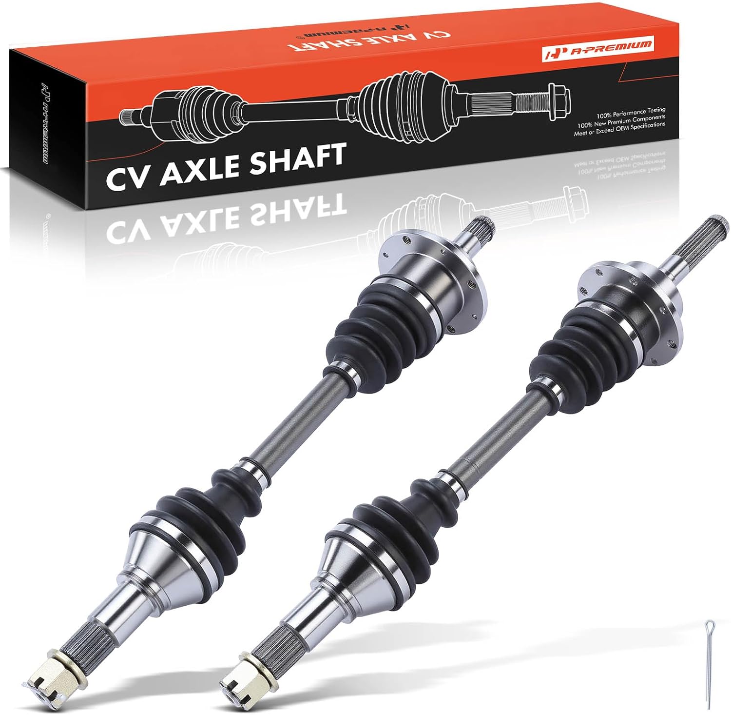 A-Premium Pair (2) Front CV Axle Shaft Assembly Compatible with Bombardier Outlander (Max) 400/650/800 & Can-Am Outlander (Max) 400/500/650/800/800R, Driver and Passenger Side