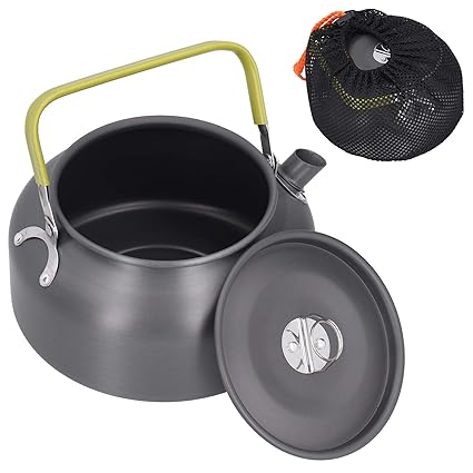 Camping Kettle, 1.2L Water Pot, for Mountaineering Camping Cookware Picnic Use
