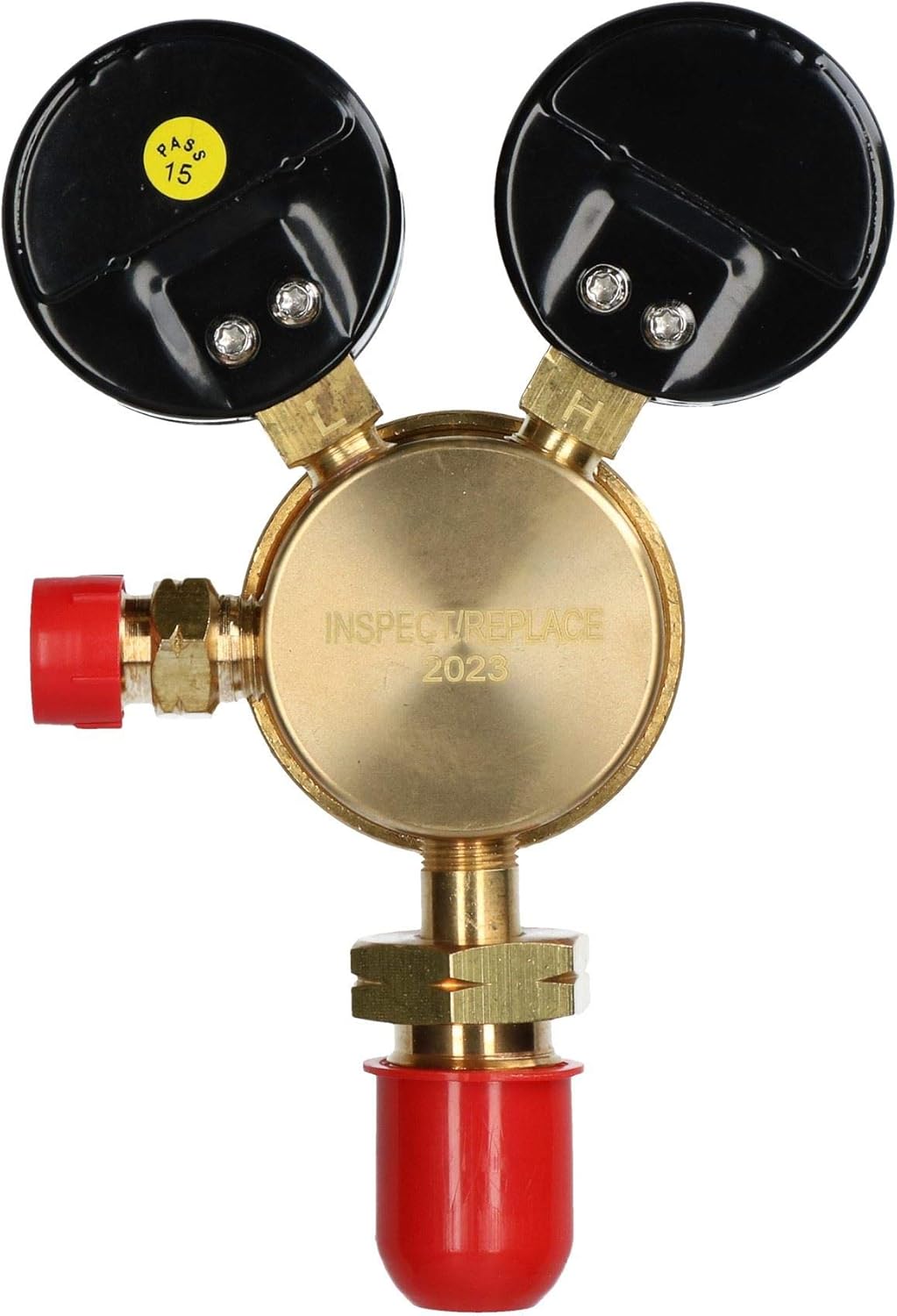 Acetylene Regulator Single Stage 2 Gauge Gas Bottle 25 Bar Welding Welder