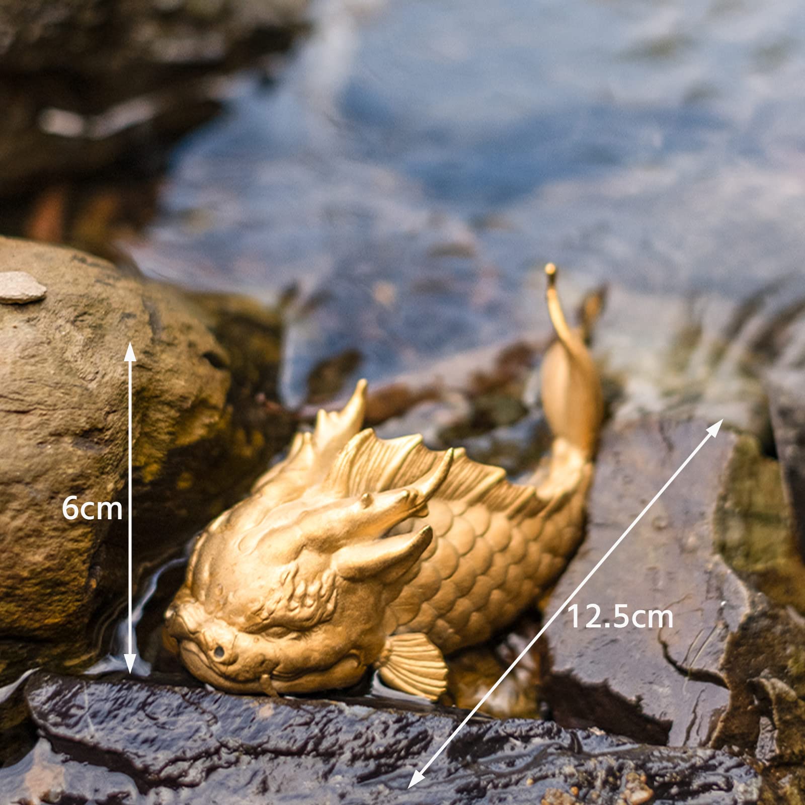 Amazon.co.jp: 鯉が龍になった 龍 置物 おもしろ 龍鯉 インテリア雑貨