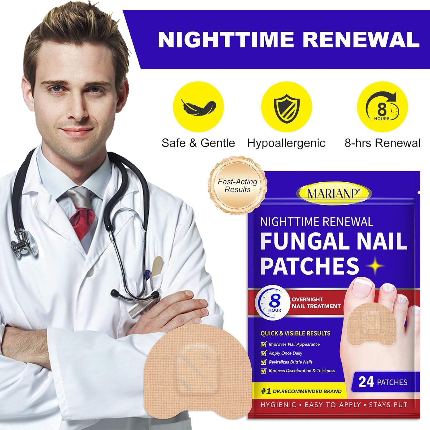 Nail Patches - 24 Pcs