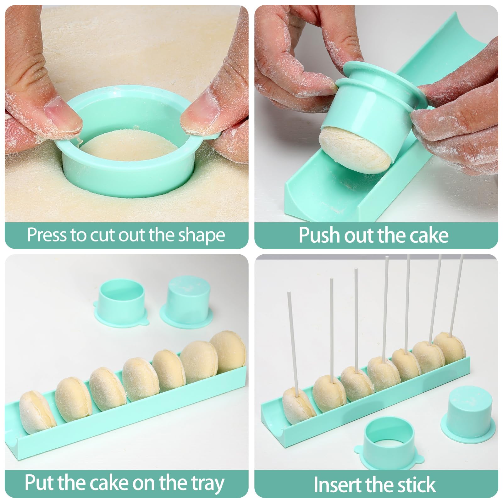 Round Cake Pop Mold Set - Blue -3 Round Cake Pop Mold Set - Blue -3