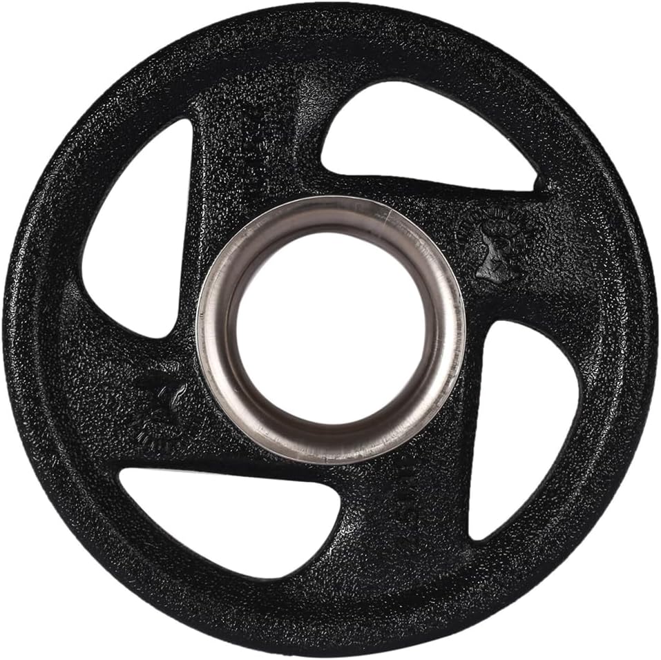 Rubber-Coated Cast Iron Counter Weights Plates Set,