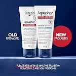 Aquaphor Healing Ointment, Onguent multifonctionnel pour peau sèche, craquée, chafing, soin des cuticules, sans fragrance, sans gras et sans comédogène hydratant du corps, soins de la peau dermatologique, 50g Tube