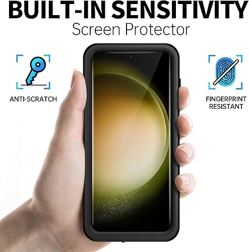 Miniatura 4 de BEASTEK Funda impermeable para Galaxy S23 Plus, a prueba de golpes, a prueba de polvo, IP68 bajo el agua, serie NRE con protector de pantalla