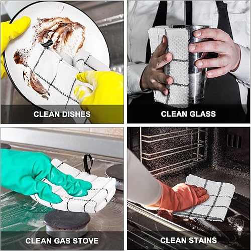 Miniatura 6 de Nialnant Paquete de 6 toallas de cocina, grandes 100% algodón, toallas de cocina, toallas de mano, paños de cocina para secar platos, 13 x 28