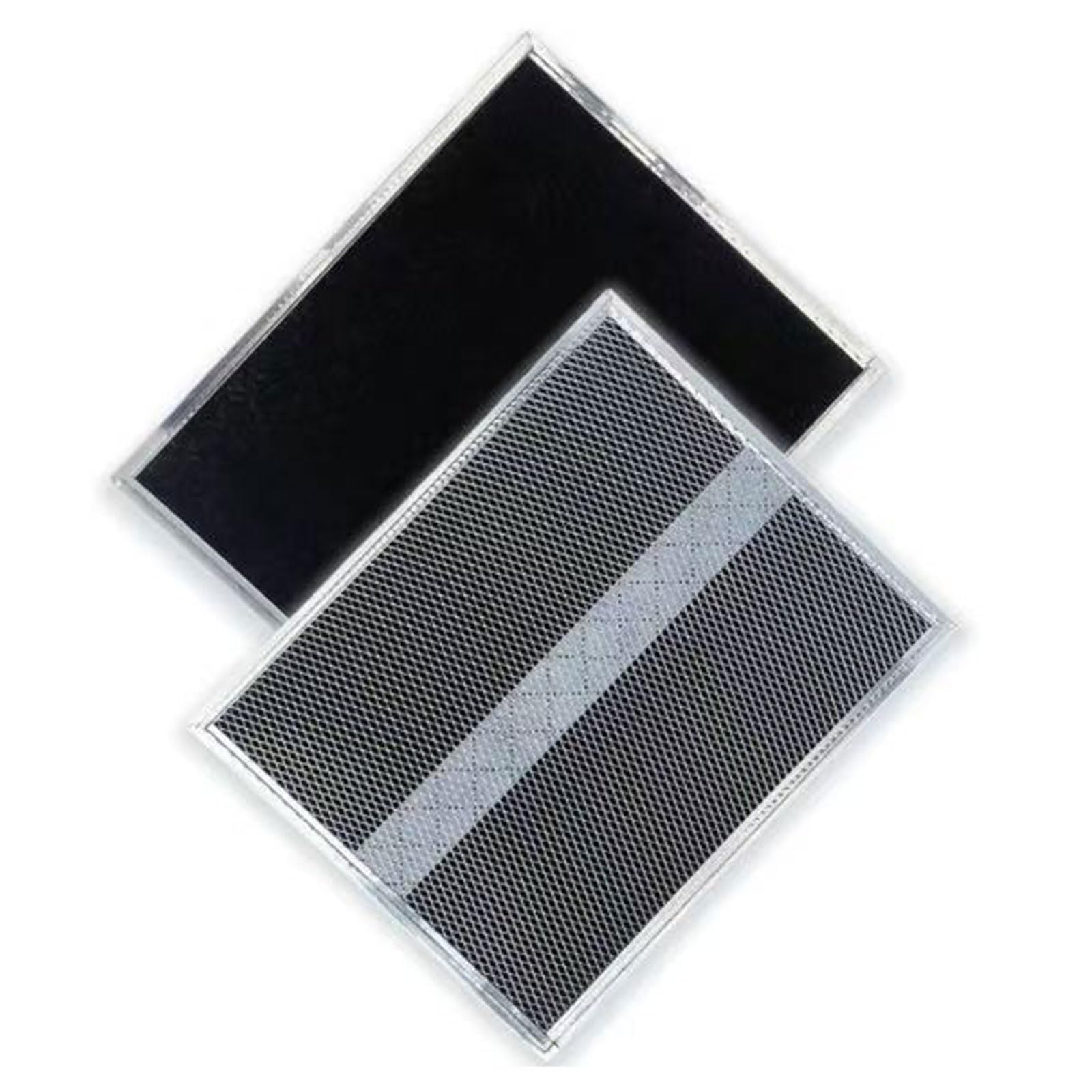 Jazuaiao Of 2 High Efficiency Metal Ranges Hood Filter Kitchen Absorber Filter Metal Texture Suitable for Various Models Replacement