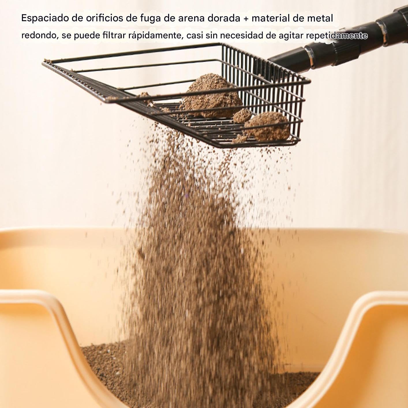 Recogedor De Excrementos De Gallinas - Rastrillo Y Pala para Gallinero,Herramienta Ergonómica Retráctil con Mango Largo para Limpieza Fácil De Mascotas