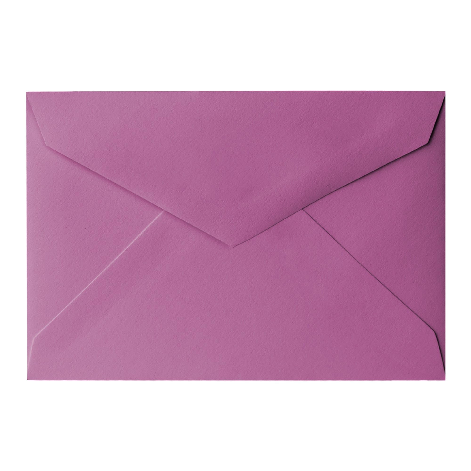 Paper Frenzy RSVP A1 (4 bary) koperty spiczasta klapka (3 3/8 x 5 3/4) na zaproszenia, notatki, DIY, 50 sztuk, fioletowe