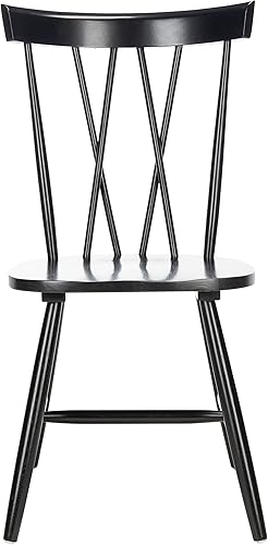 Miniatura 3 de SAFAVIEH Home Collection Friar Farmhouse DCH1401A-SET2 - Silla de comedor con eje negro