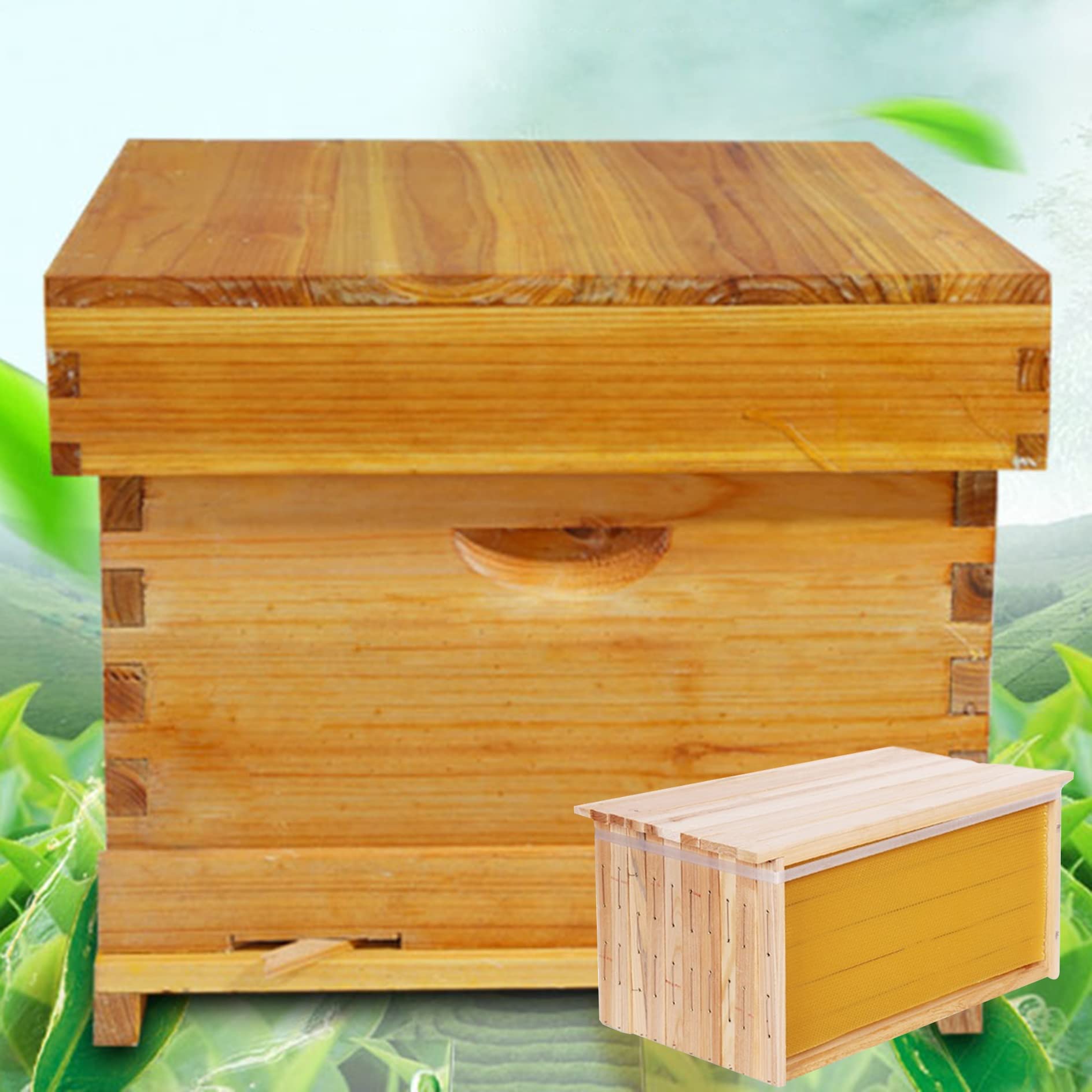 Amazon.co.jp: みつばちの巣箱ミツバチ巣箱 蜜蜂巣箱養蜂箱養蜂器具