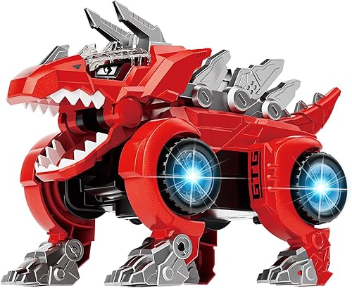 Miniatura 9 de Automatic Transforming Toy Car Transformed into a Dinosaur Novelty Toys Fun Toys Music with Lighting Birthday Gift Surprise